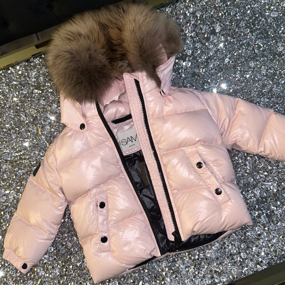 Infant snowbunny ballerina pink Sam coat